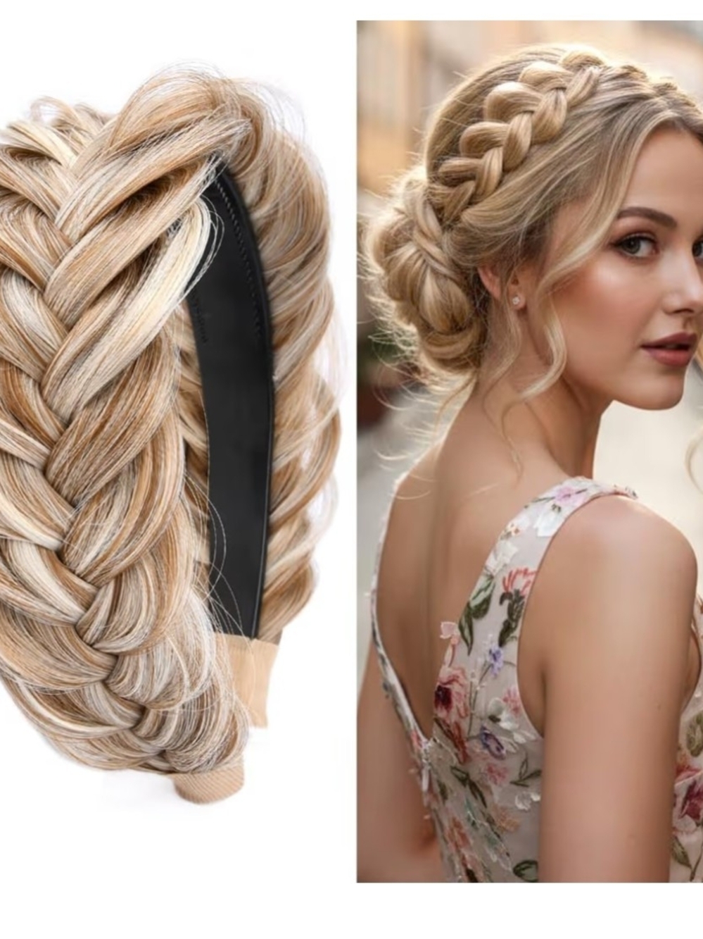 Blonde Braided Headband